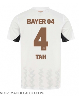 Bayer Leverkusen Jonathan Tah #4 Maglia Gara Trasferta Repliche 2024-25